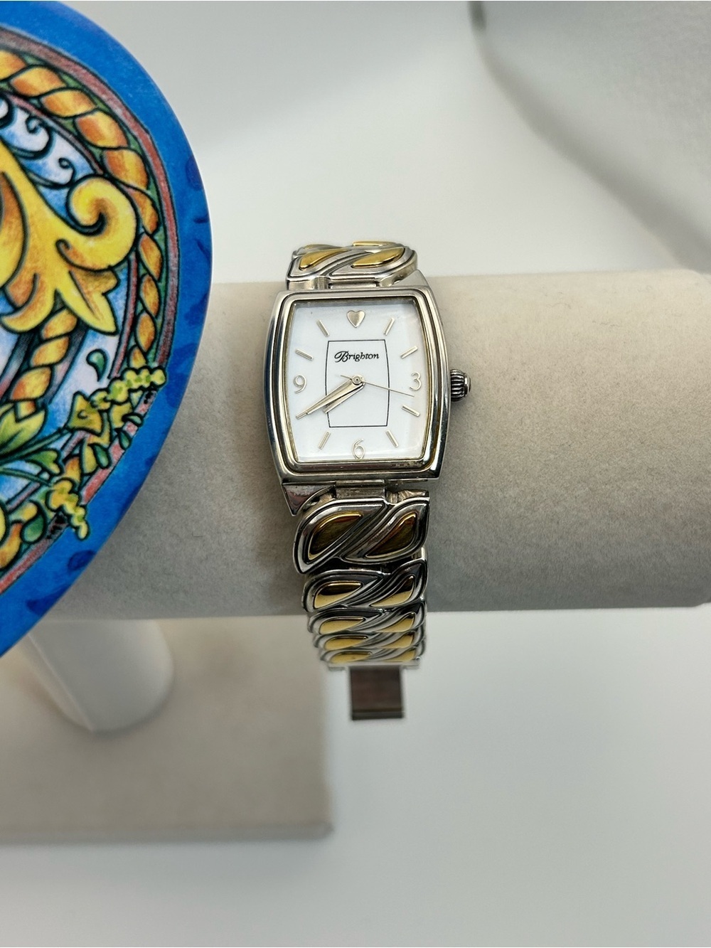 Brighton Coconut Grove Watch Two-tone Gold & Silver Plated Chunky & Tin